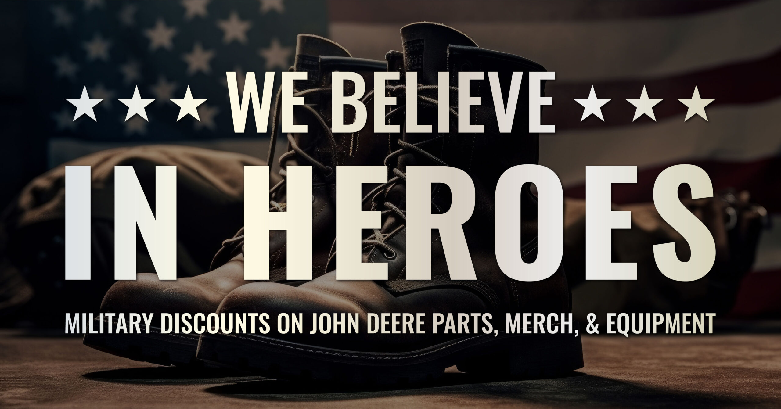 Military discounts on John Deere parts, merch & equipment