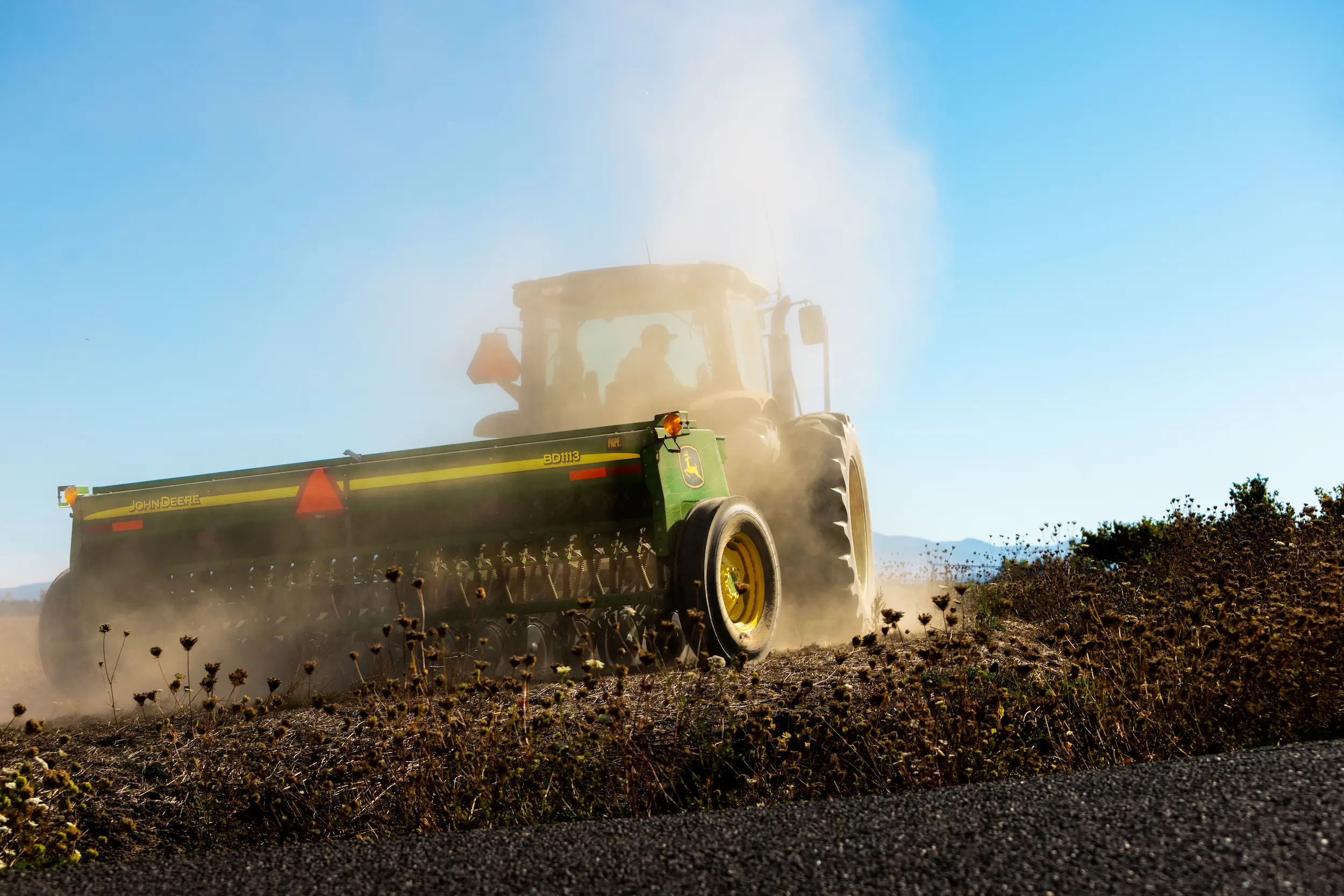 John Deere - Tractor with Seeder John Deere - Tractor with Seeder