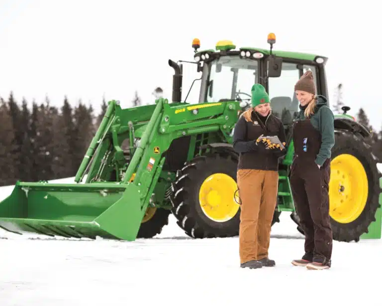 John Deere Tractor - in the snow