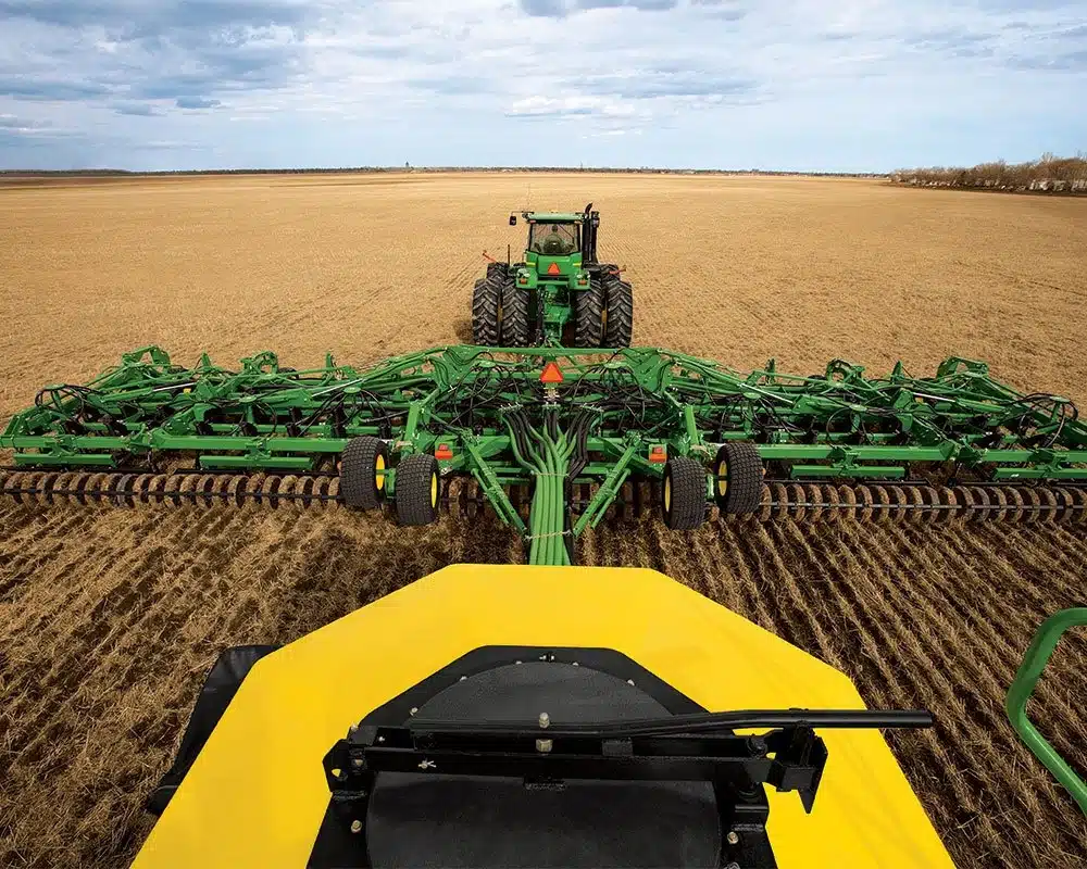 John Deere Tractor Tilling field John Deere Tractor Tilling field
