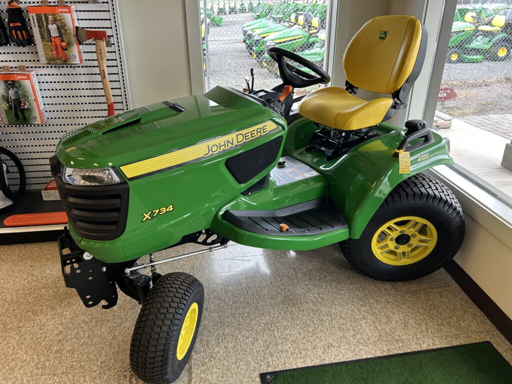 New 2023 John Deere X734 at Papé Machinery Ag & Turf in Bend, OR