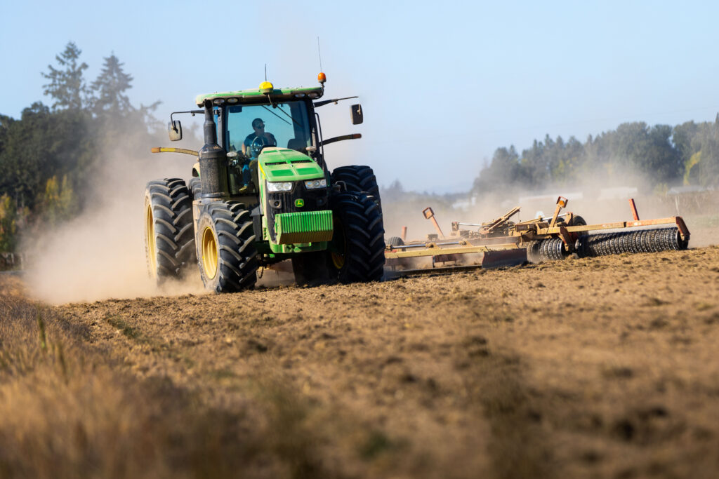 Papé equipment out in the field