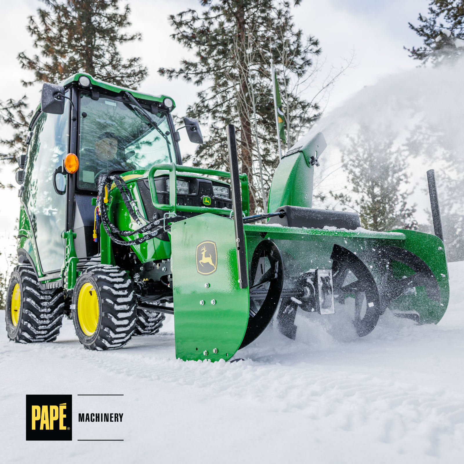 Pape Machinery offers snow removal attachments for CUTs and ag equipment