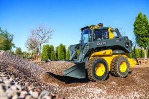 Construction Skid Steers Generation A P-Tier 334 Attachments Buckets Construction Buckets C90 Moving Rocks