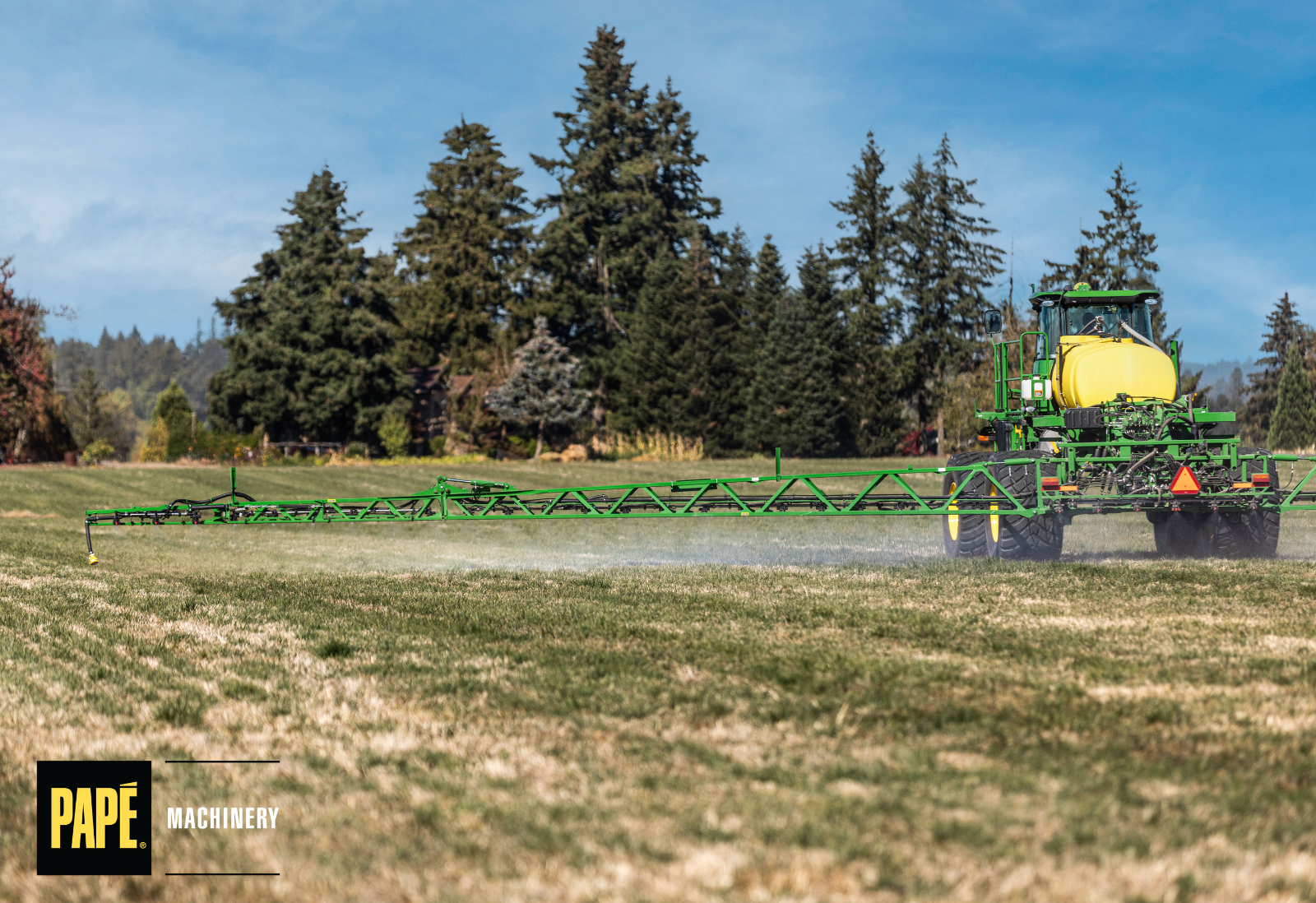 John Deere sprayer using Precision Ag technology for accurate field application and crop management