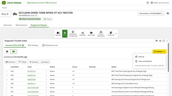 John Deere Operations Center™ PRO Service