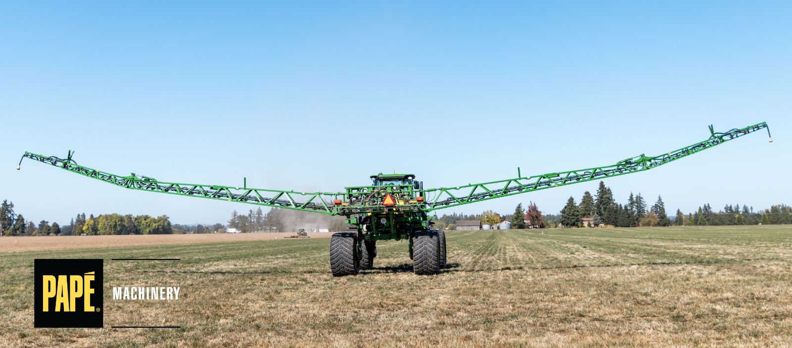John Deere tractor using Precision Ag technology in the field to improve fuel efficiency and reduce overlap during field operations
