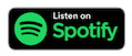 Listen on Spotify button with green Spotify logo on black background.